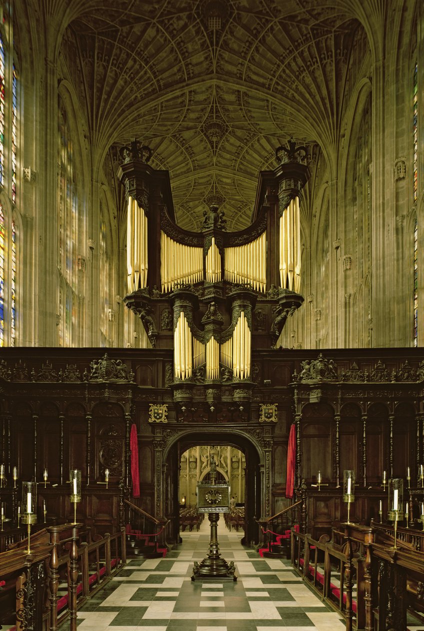 Az orgonát bemutató kápolna belső képe, c. 1461 alkotó: English School