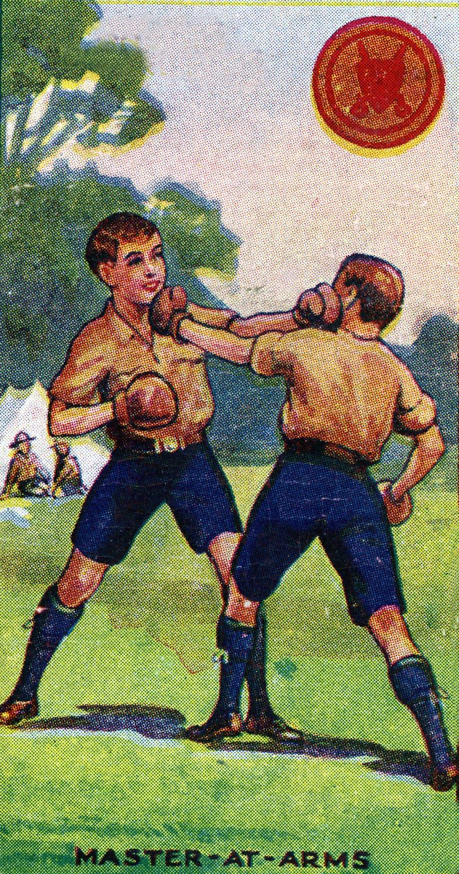 „Master-at-Arms” cserkészjelvény, 1923 alkotó: English School