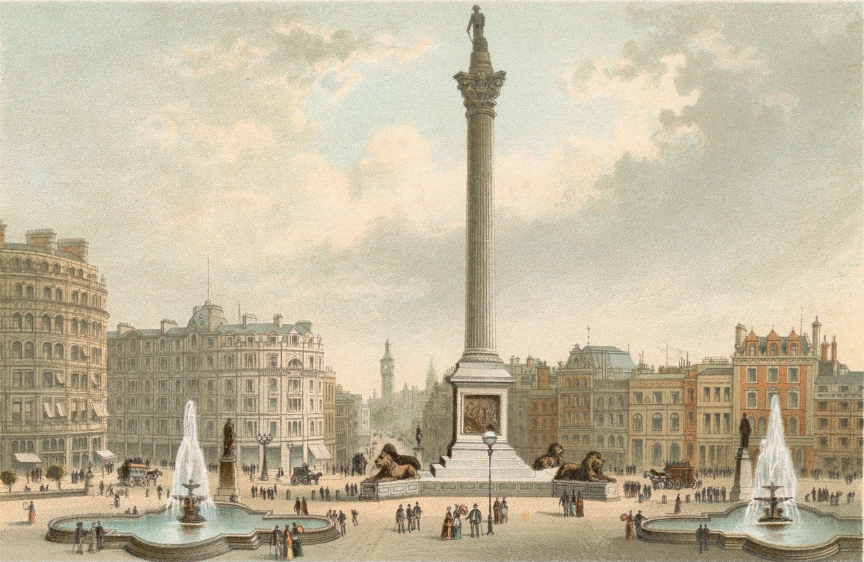 Nelson emlékműve - Trafalgar Square alkotó: English School