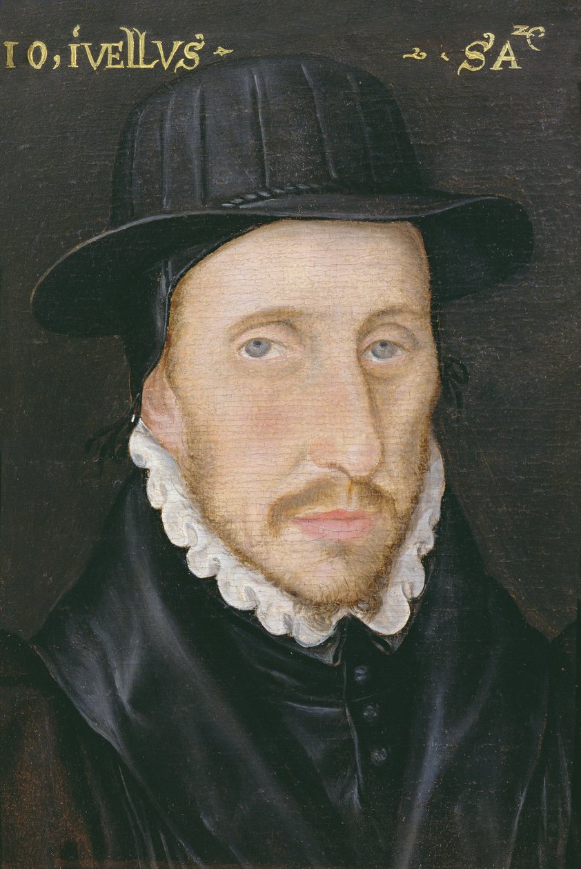 John Jewell (1522-71) portréja, az oxfordi Corpus Christi College munkatársa és Salisbury püspöke alkotó: English School