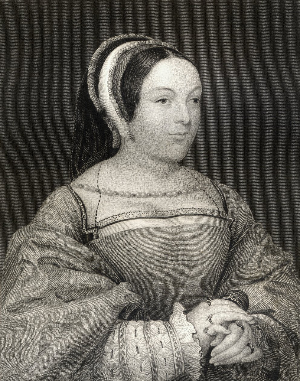 Margaret Tudor (1489-1541) skót királynő portréja, a "Lodge