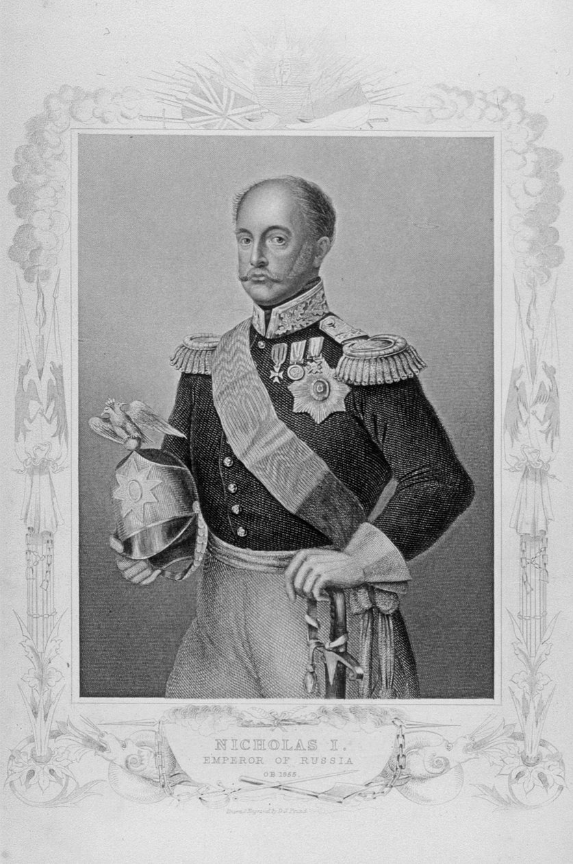 I. Miklós orosz császár (1796-1855) portréja alkotó: English School