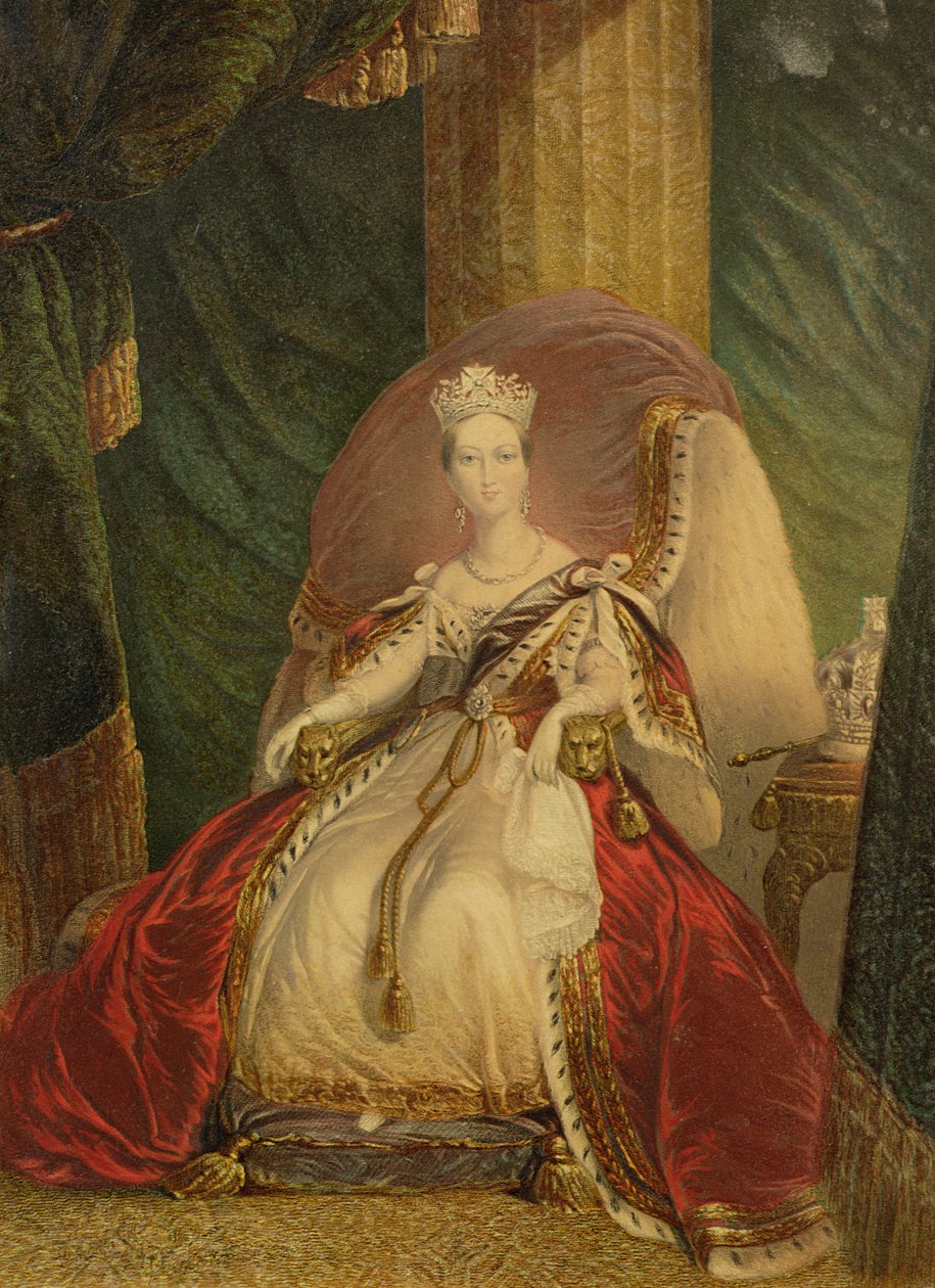 Viktória királynő portréja (1819-1901) alkotó: English School