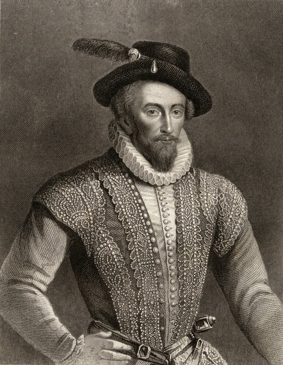 Sir Walter Raleigh portréja (1554-1618 körül) alkotó: English School