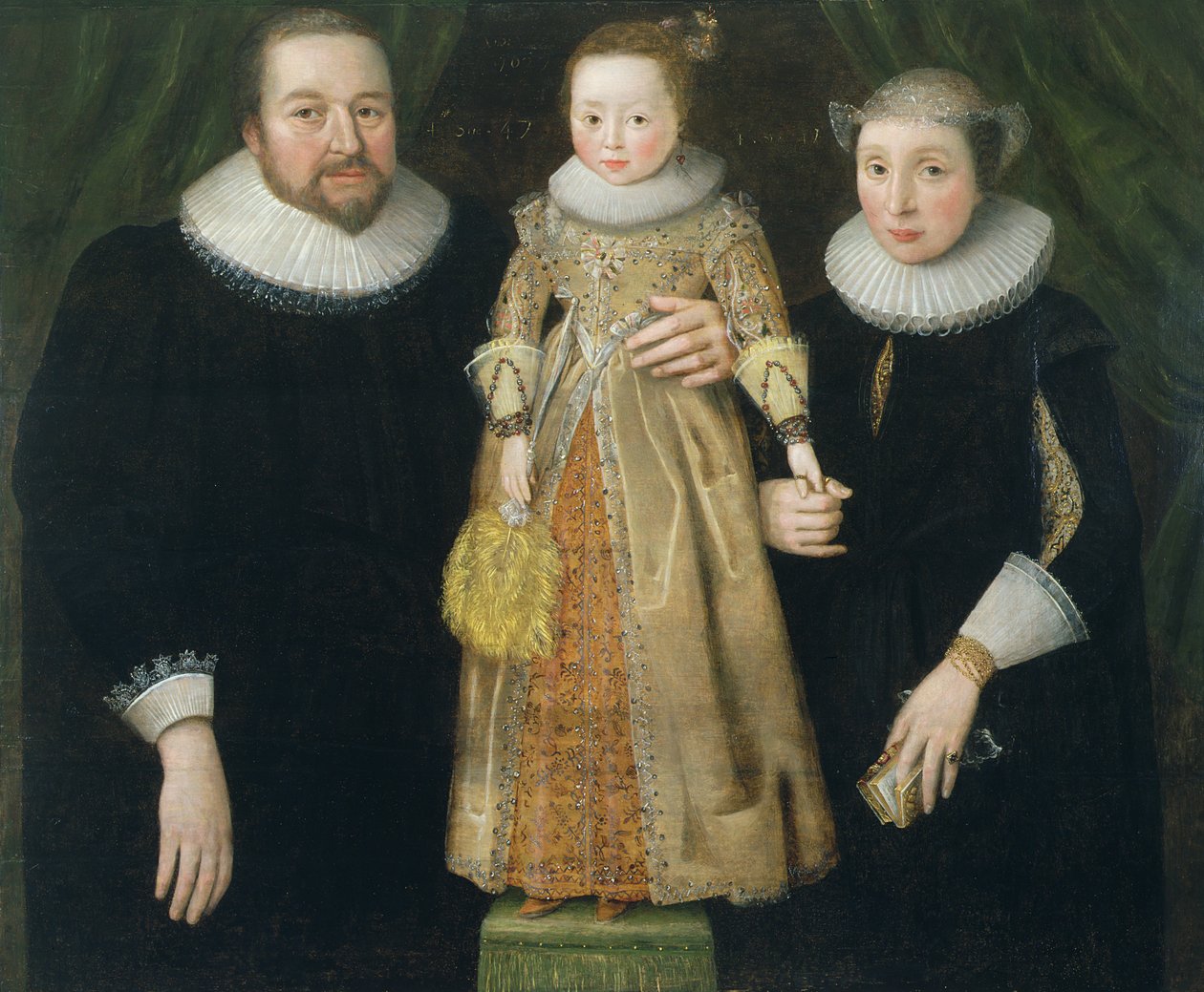 Családi portré, 1627 (panel) alkotó: English School