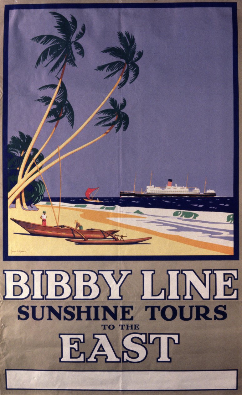 „Bibby Line Sunshine Tours” plakát alkotó: English School
