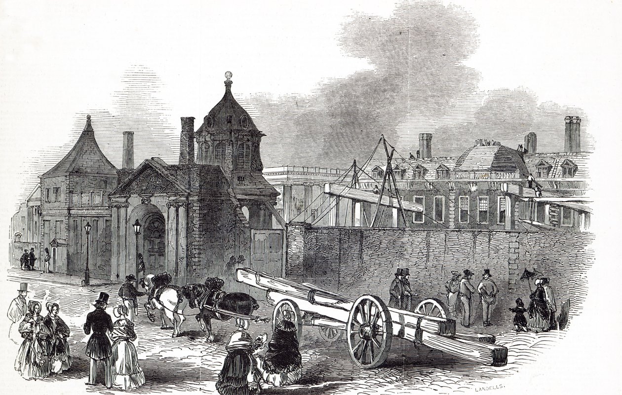 A British Museum jelenlegi állapota, a „The Illustrated London News”-ból, 1845. szeptember 27. alkotó: English School