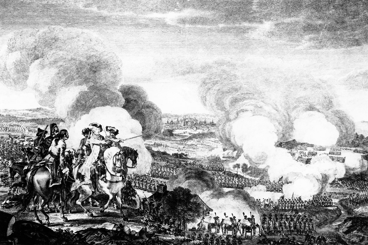 A prágai csata, amelyet 1757. május 6-án vívtak alkotó: English School