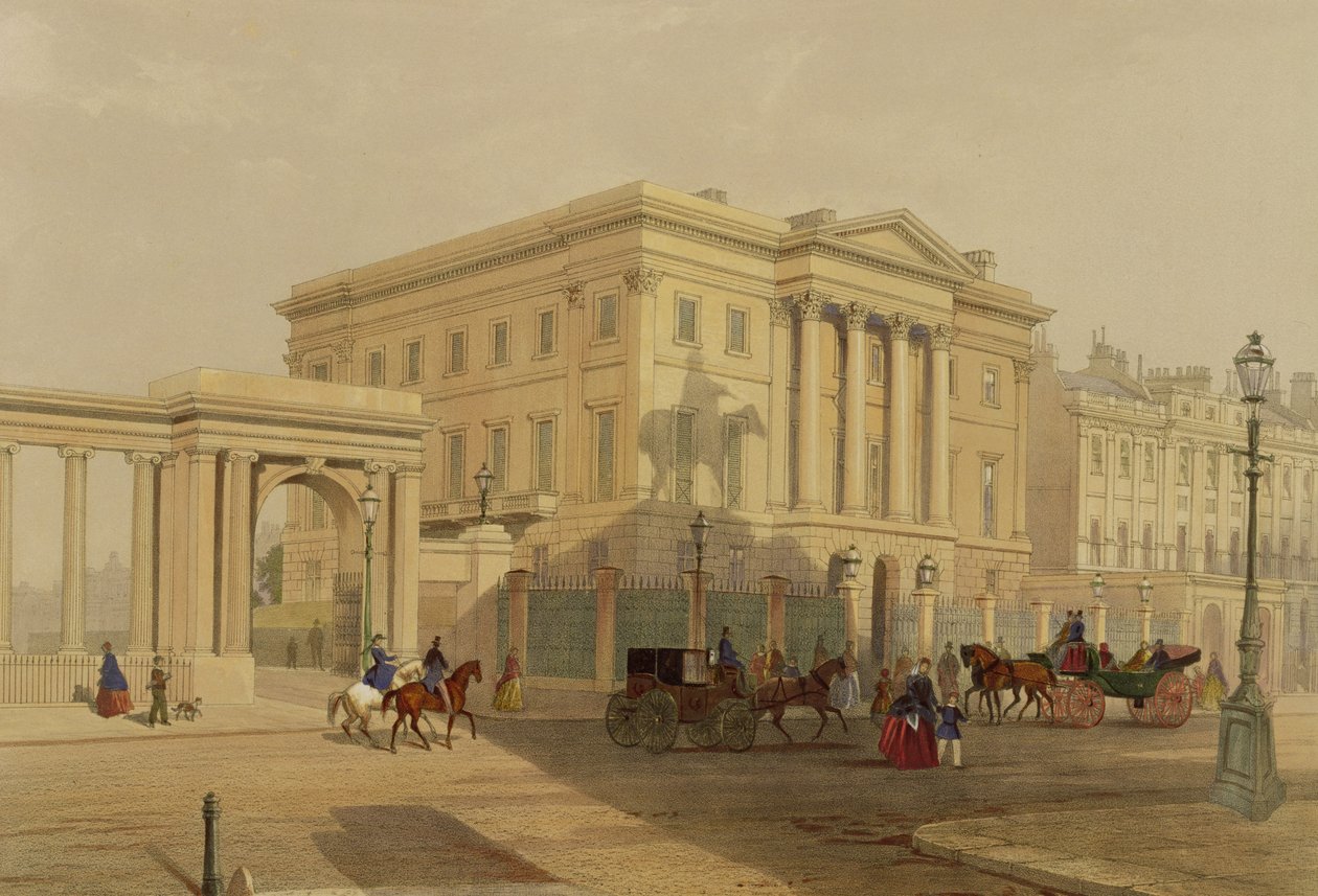 Az Apsley-ház külseje, 1853, J. Dillon (nyomtatott) alkotó: English School