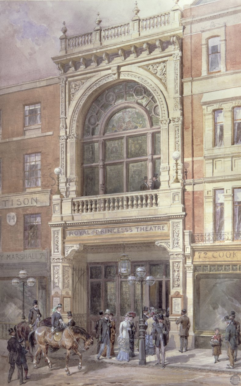The Royal Princess Theatre (wc papíron) alkotó: English School