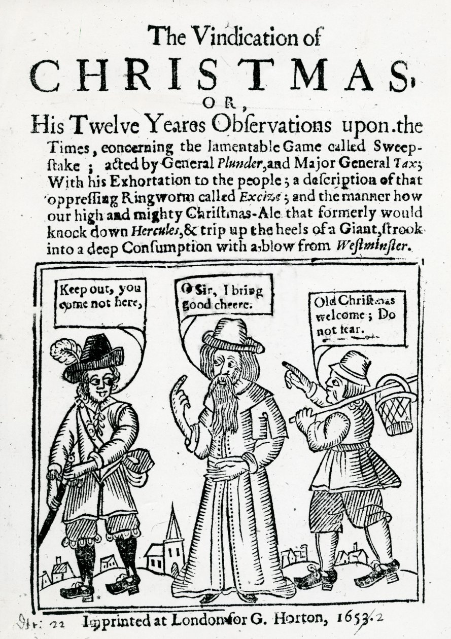 Karácsony igazolása, 1653 (fametszet és magasnyomás) alkotó: English School