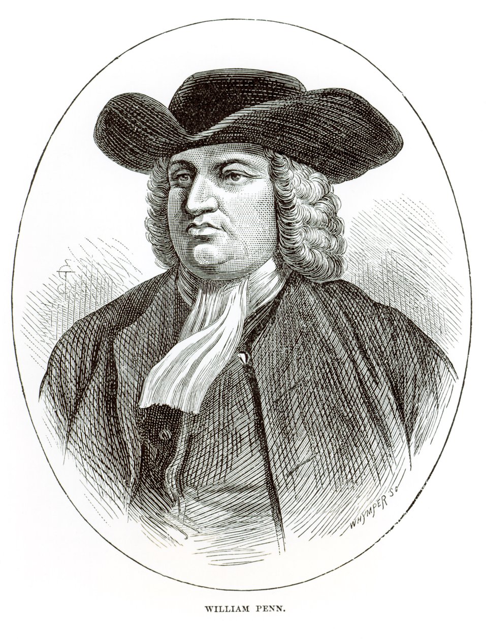 William Penn (1644-1718) Josiah Wood Whymper (1813-1903) metszete alkotó: English School