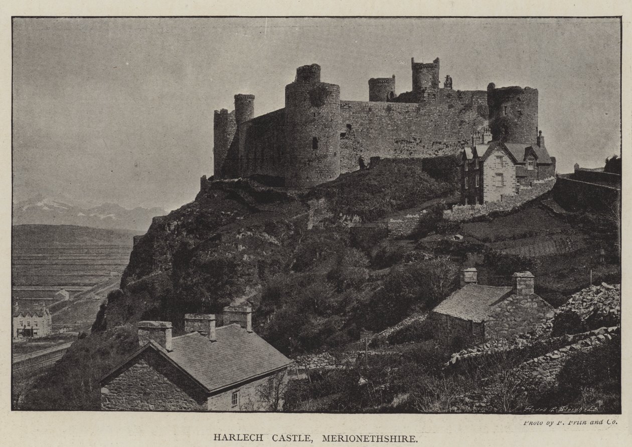 Harlech kastély, Merionethshire alkotó: English Photographer