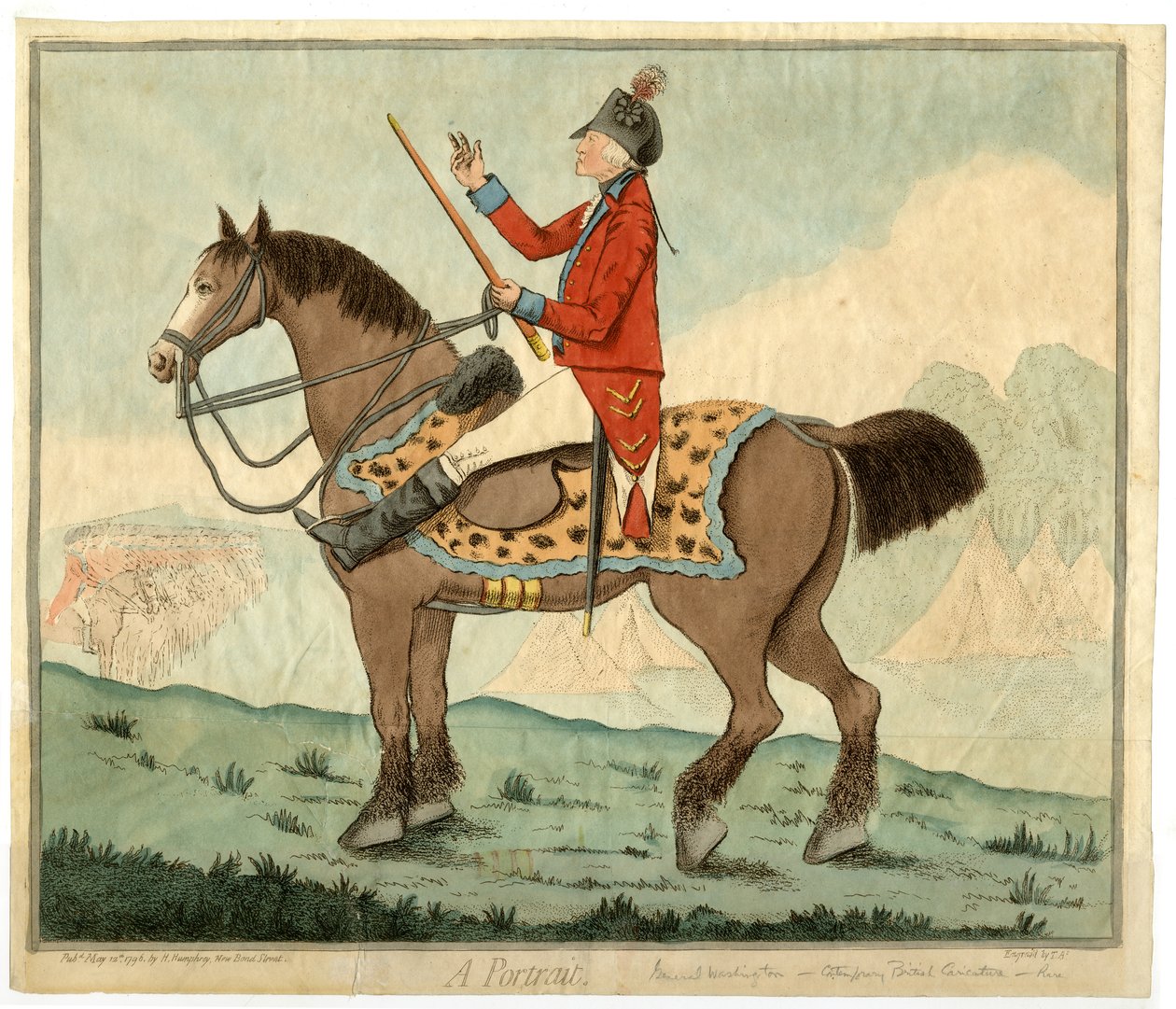 "Egy portré" [George Washington] alkotó: English School