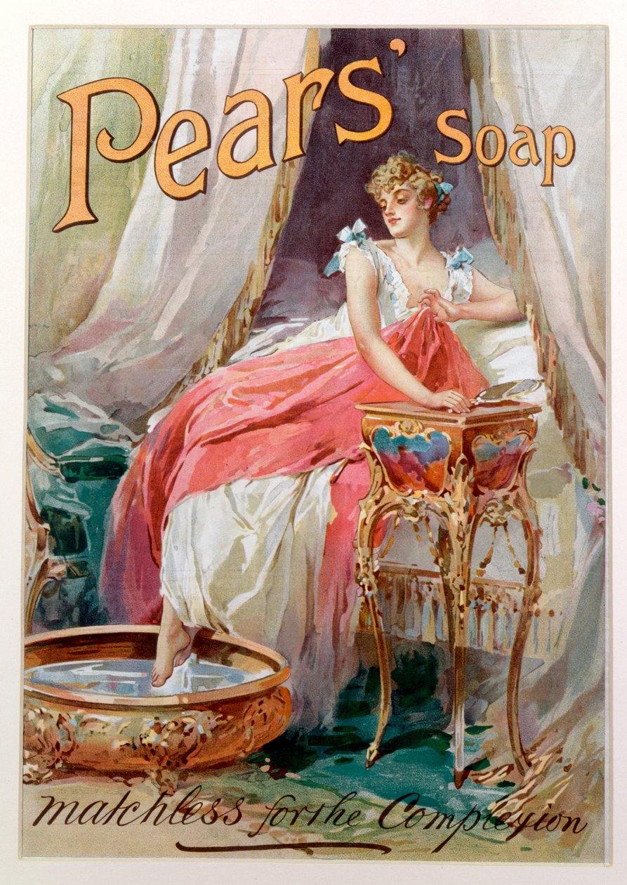 Reklám a körte szappanhoz, 1898 alkotó: English School