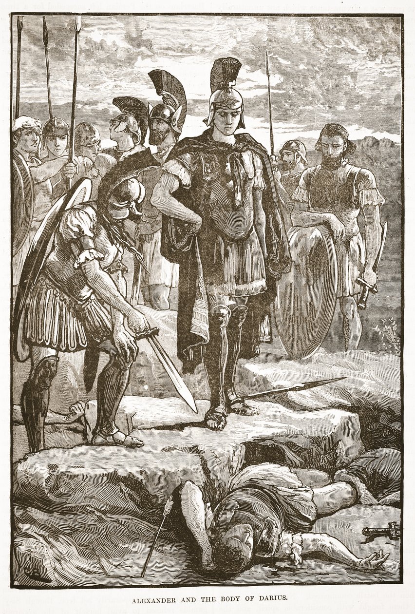 Sándor és Darius teste alkotó: English School