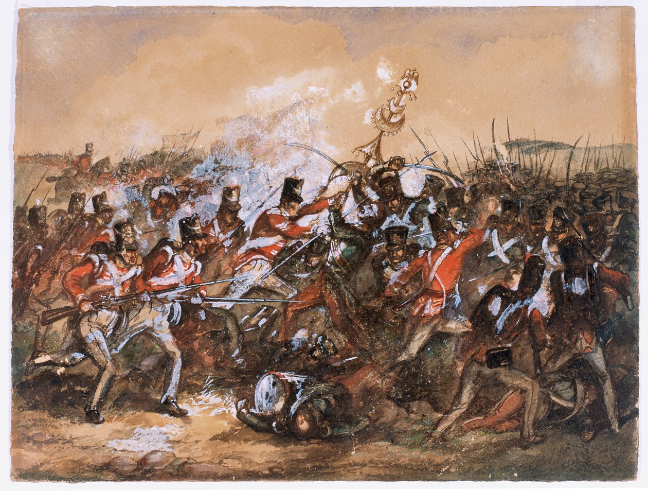 Salamancai csata, 1812 (wc papíron) alkotó: English School