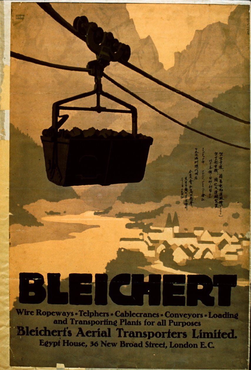 Bleichert mérnöki poszter alkotó: English School