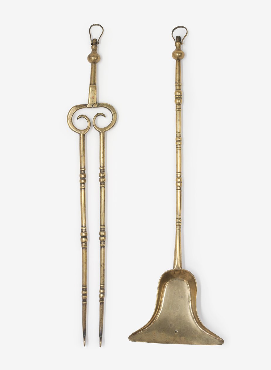 Sárgaréz fogó és lapát, 1650-99 körül (sárgaréz) alkotó: English School
