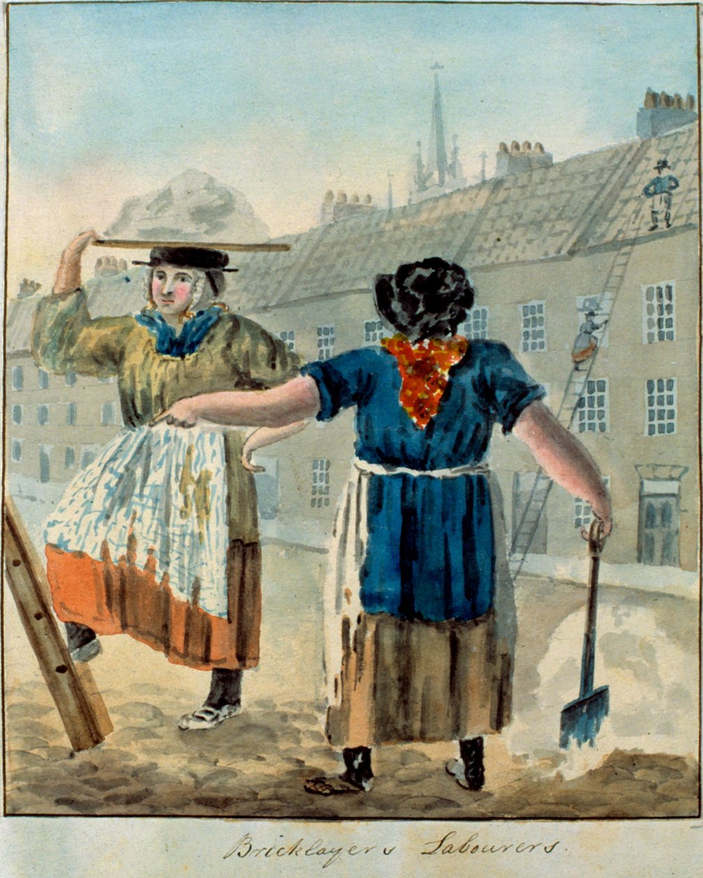 Kőművesek" Munkások alkotó: English School