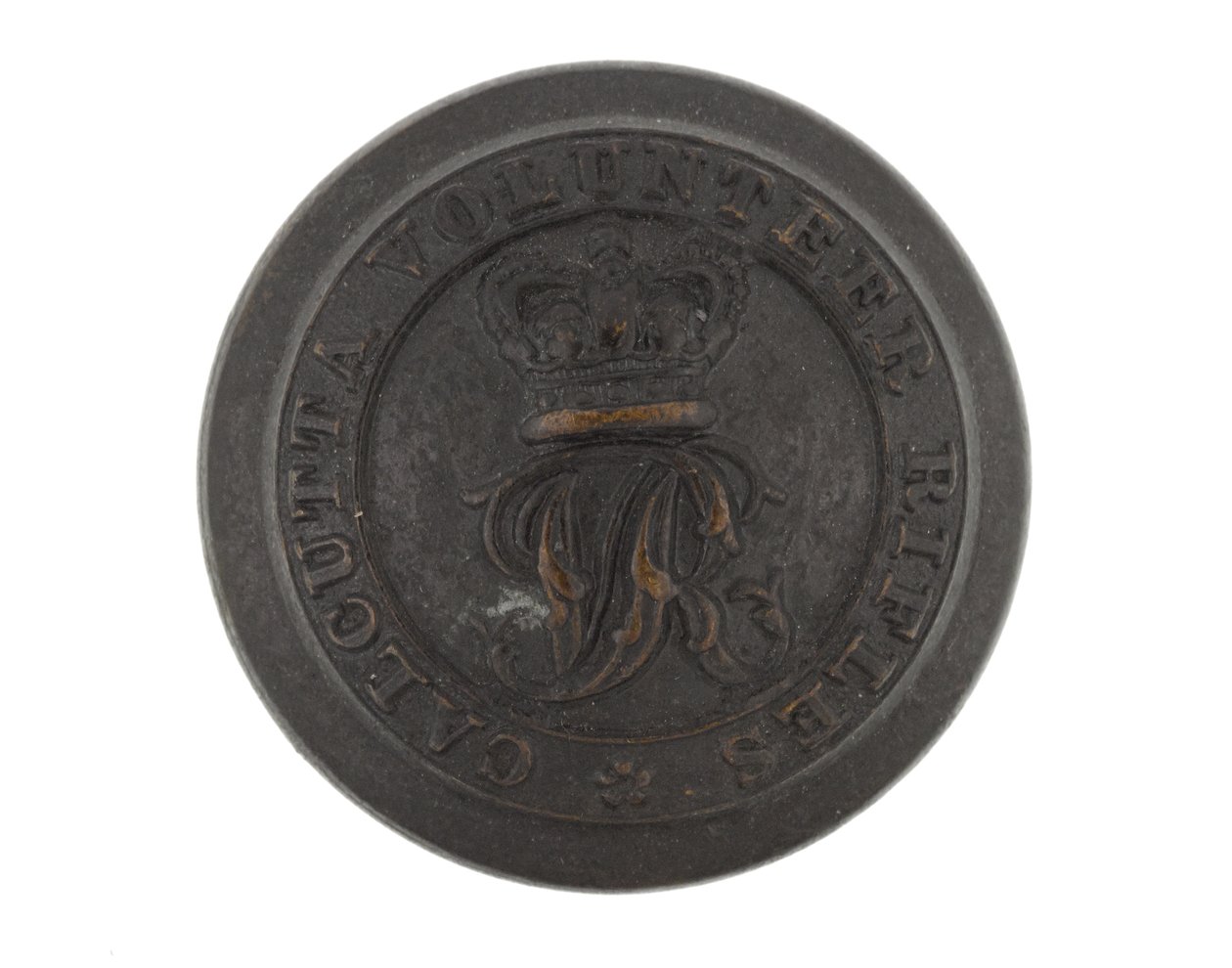 Button, Calcutta Volunteer Rifles, 1901 előtt alkotó: English School