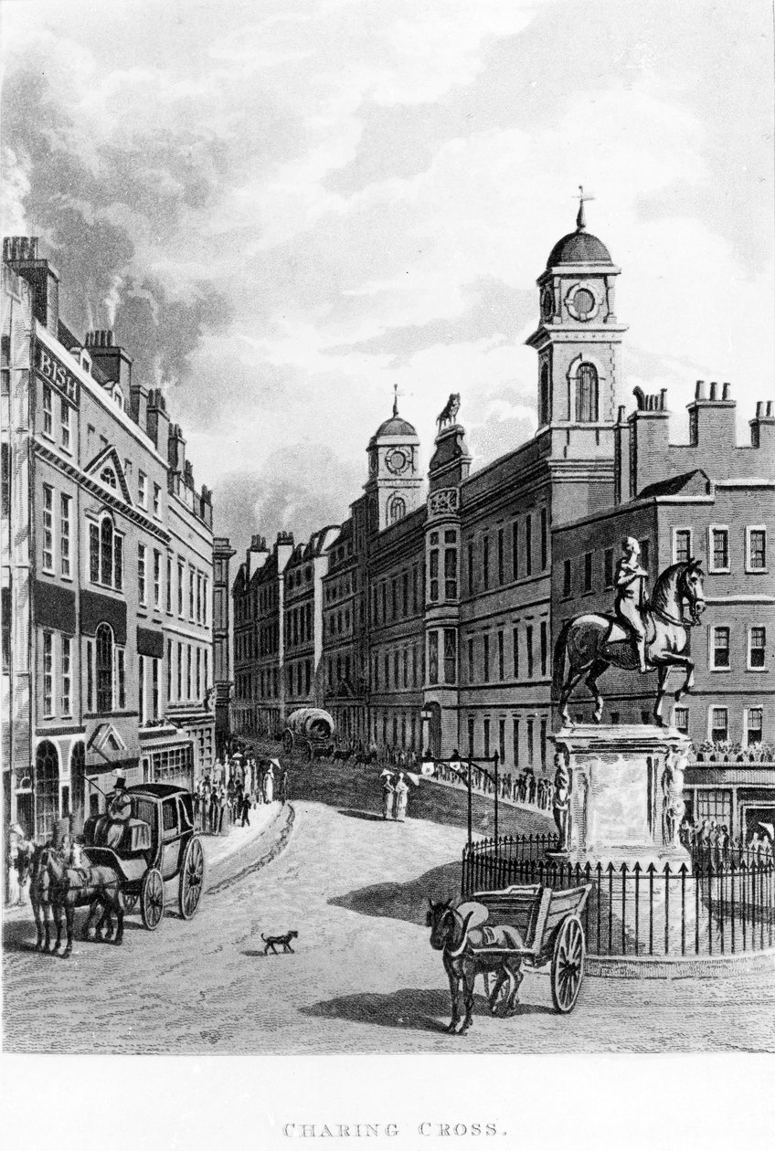 Charing Cross, felnéz a strandra, 1811 alkotó: English School