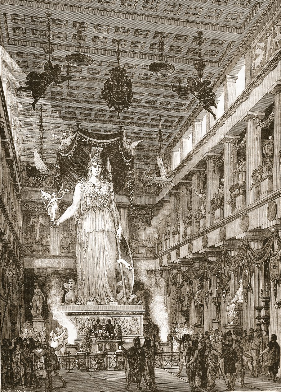 A Parthenon belseje, felújított alkotó: English School