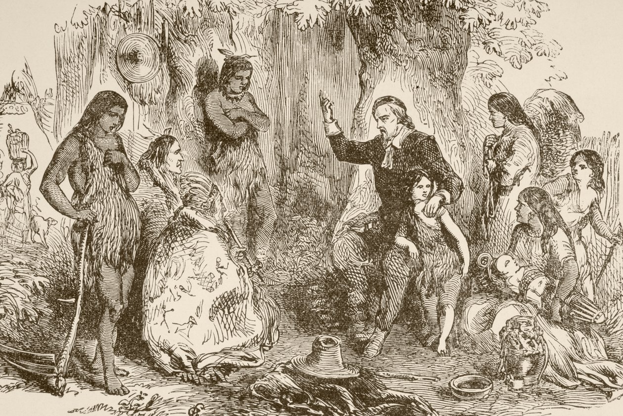 John Eliot (litho) alkotó: English School