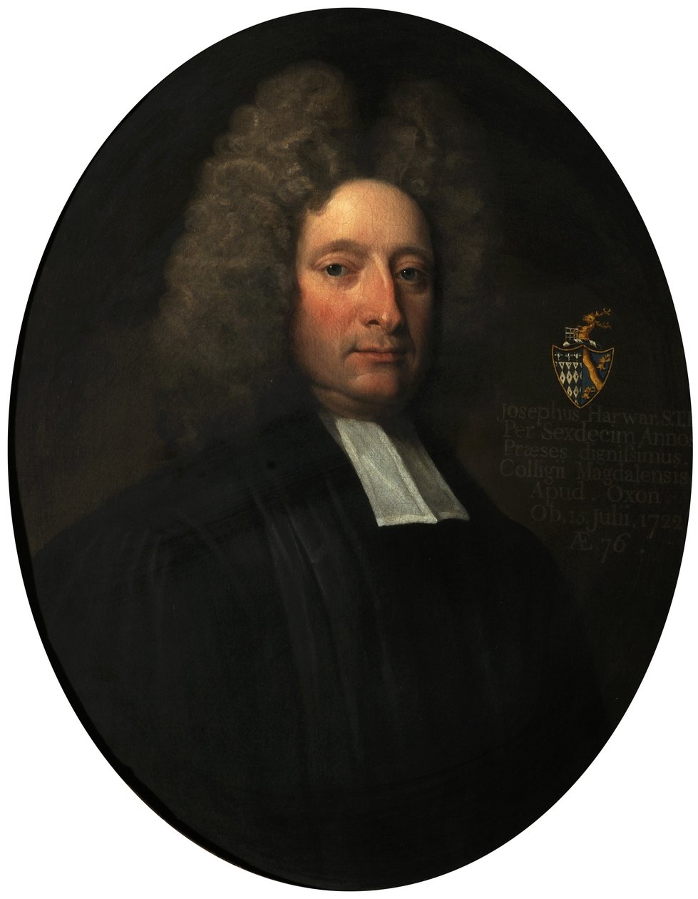 Joseph Harwar, a Magdalen College elnöke alkotó: English School