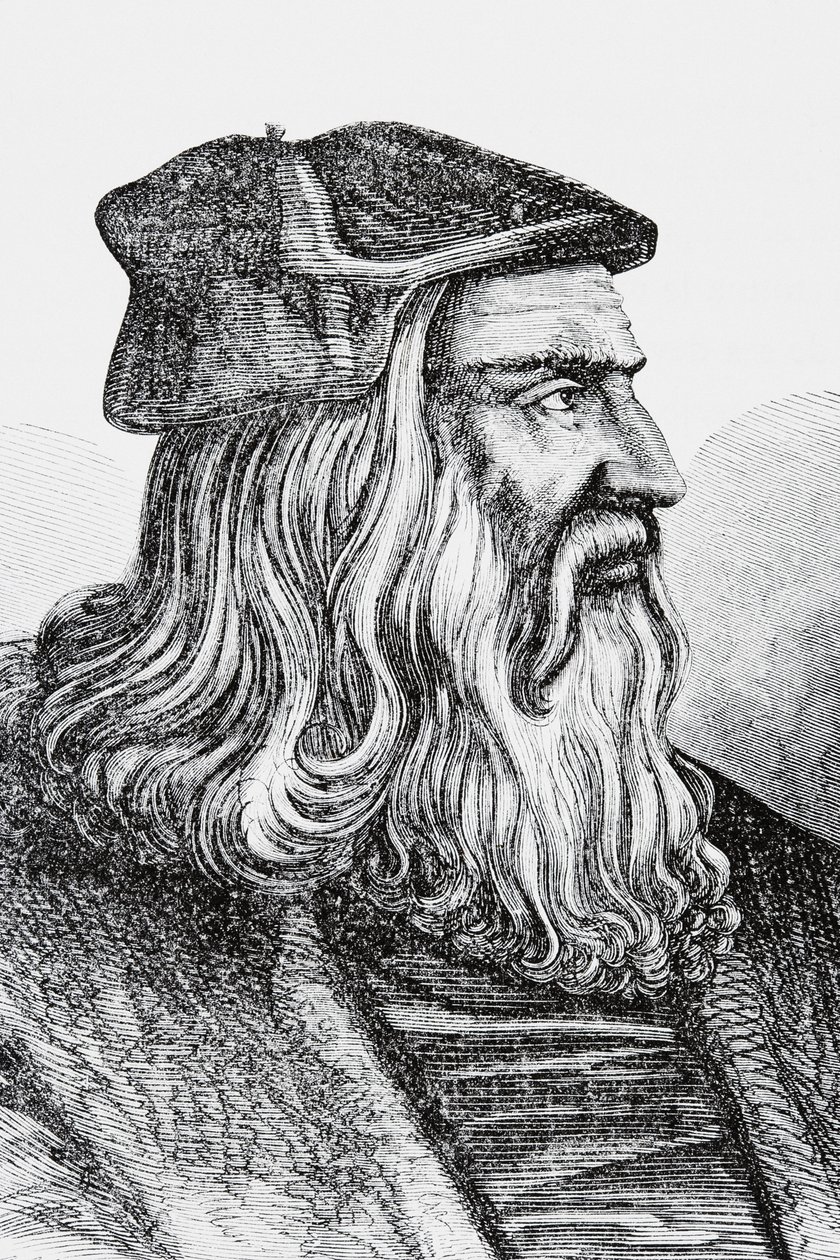 Leonardo Da Vinci (litho) alkotó: English School