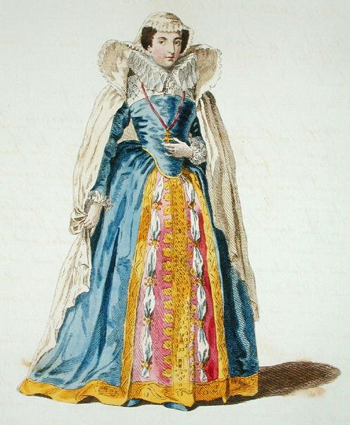 Mária skót királynő (1542-87) (színes metszet) alkotó: English School