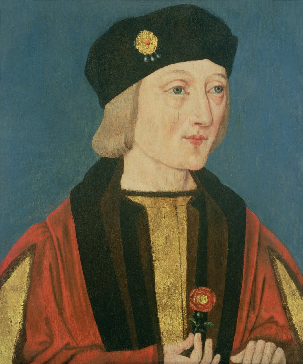 VII. Henrik (1457-1509) portréja, 1510-20 körül alkotó: English School
