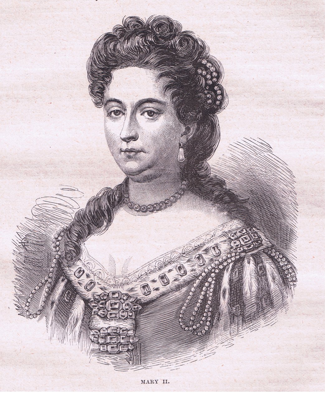 II. Mária angol királynő (litográfia) alkotó: English School
