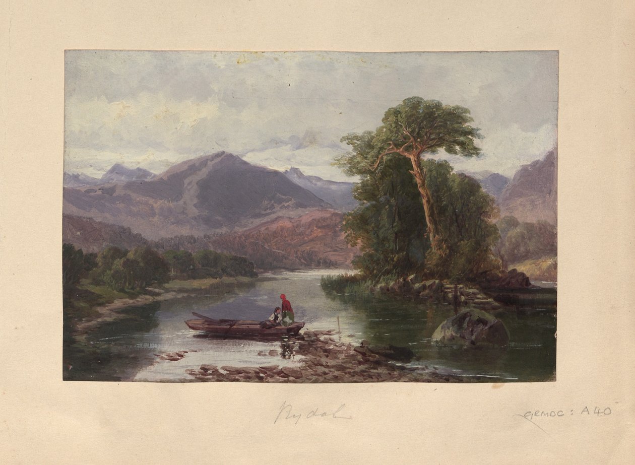 Rydal víz (olaj, papír) alkotó: English School