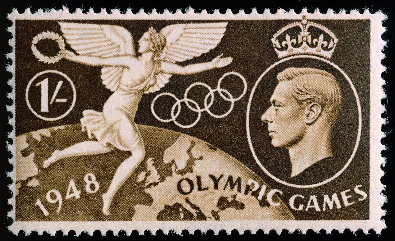 Bélyeg az 1948-as londoni olimpia emlékére alkotó: English School
