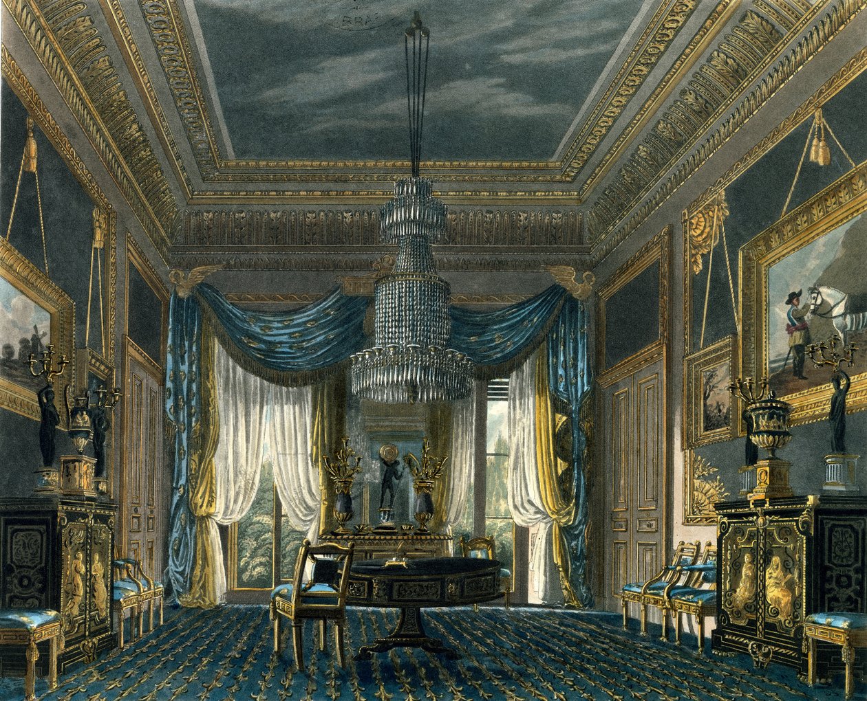 A kék bársony szoba, Carlton House alkotó: English School