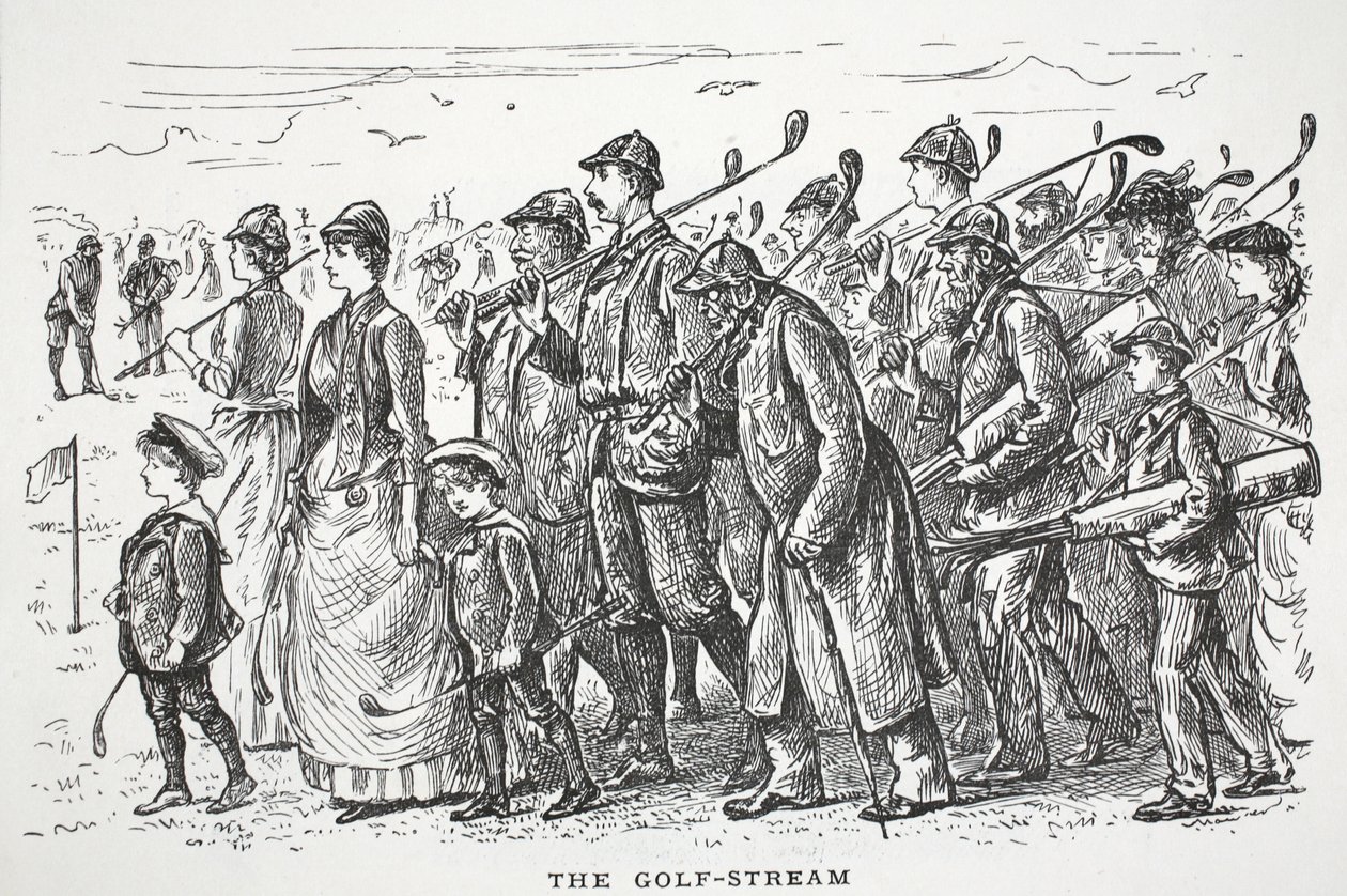 A Golf-Stream, a Punch illusztrációja alkotó: English School
