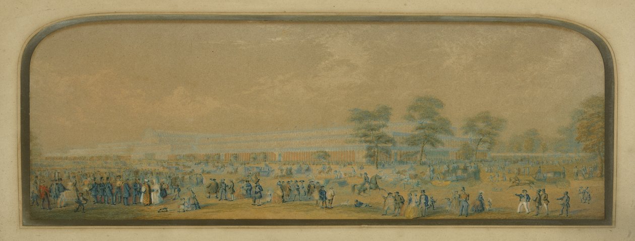 Kilátás a Kristálypalotára, 1851 alkotó: English School