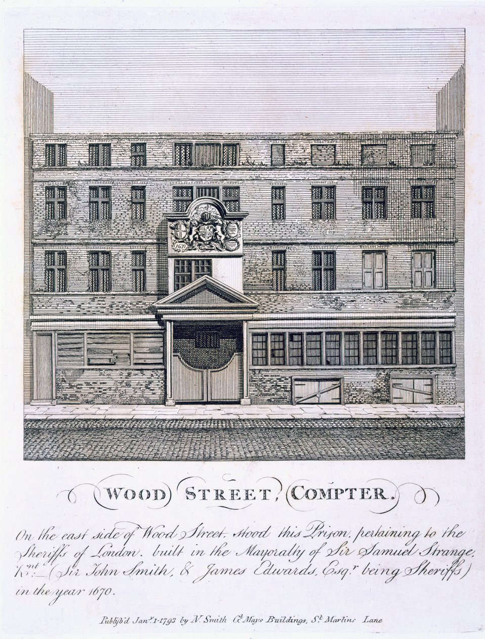Wood Street, Compter, pub. 1793. alkotó: English School