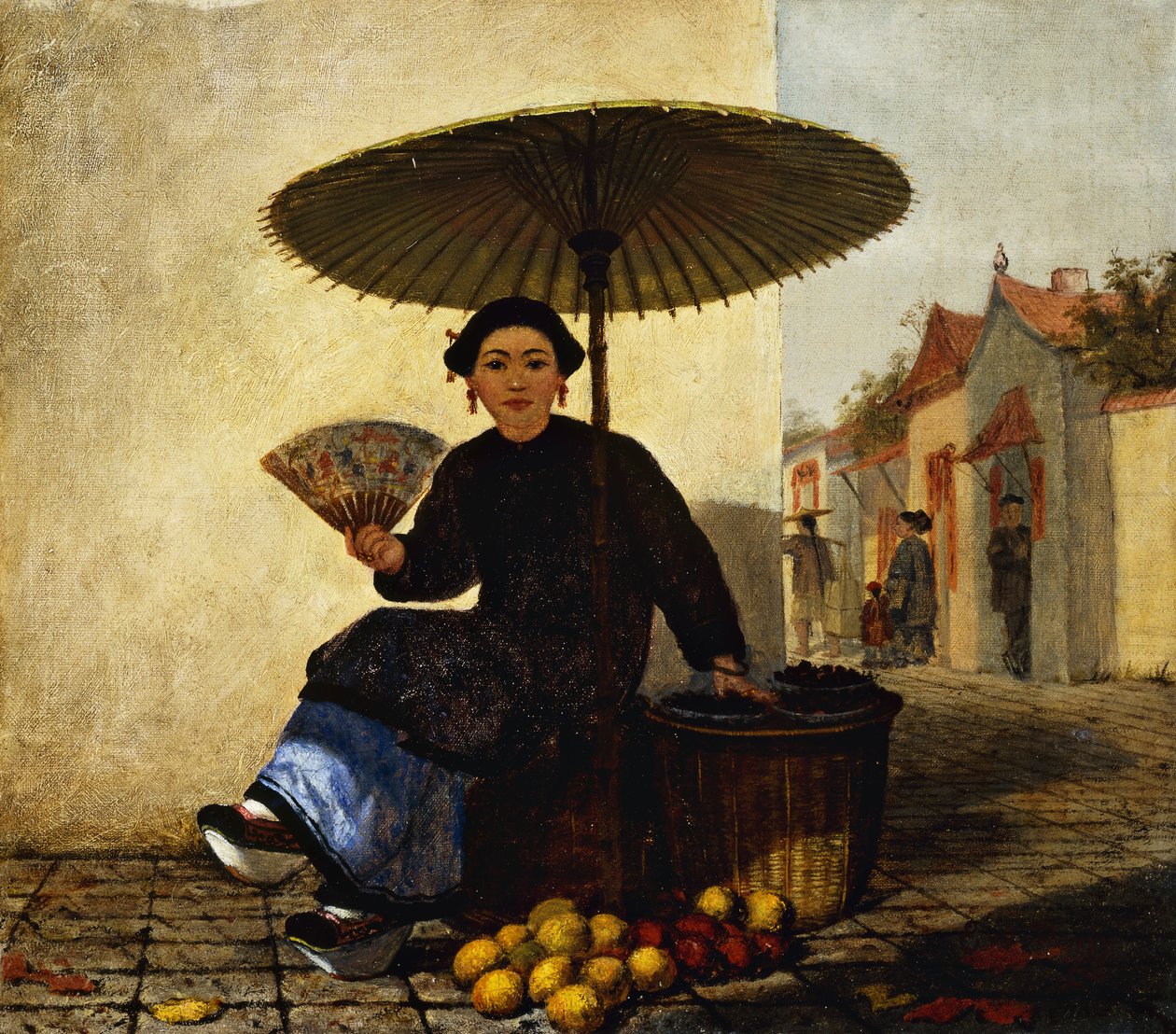 Gyümölcsárus, 1862 alkotó: Enoch Wood Perry
