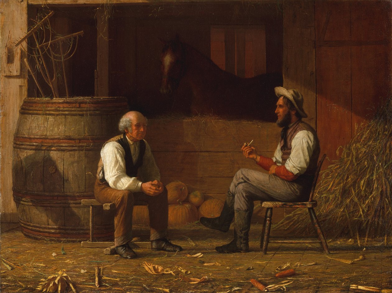 Talking It Over, 1872. alkotó: Enoch Wood Perry