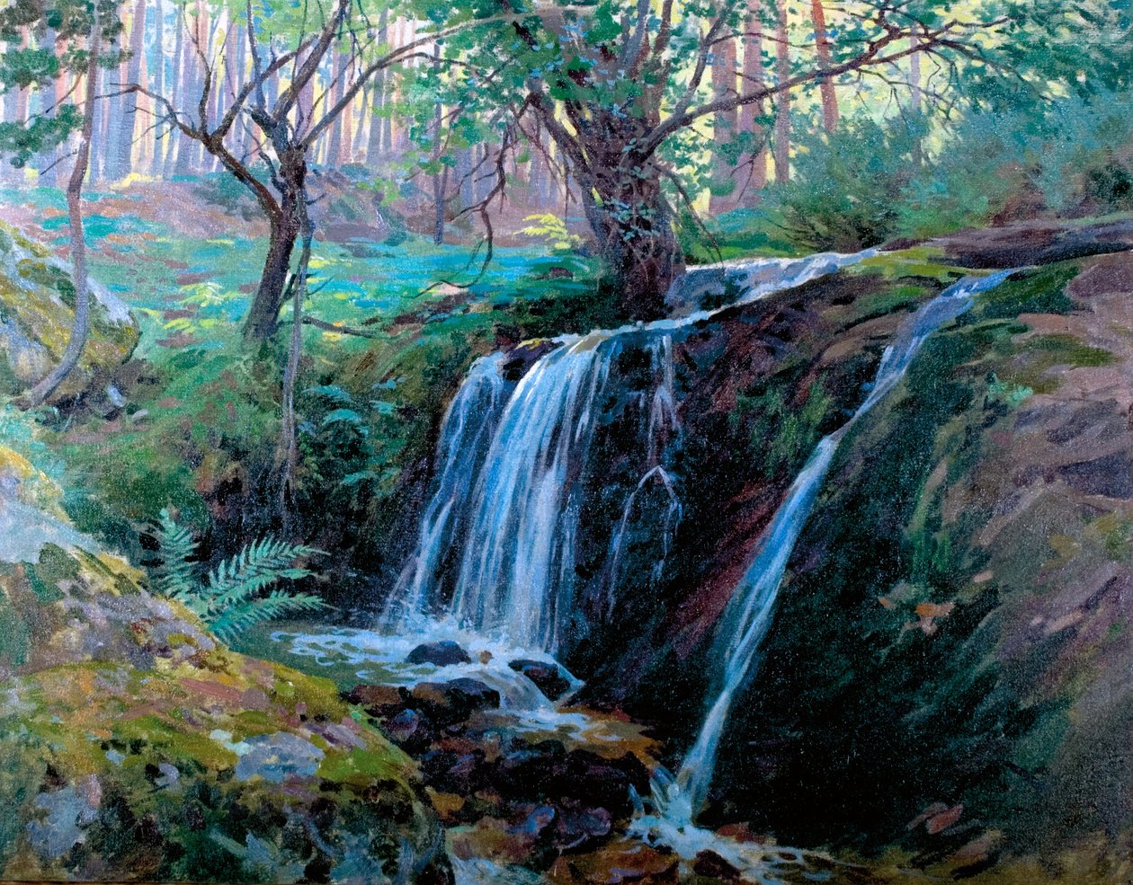 La Hiruela vízesés alkotó: Enrique Simonet