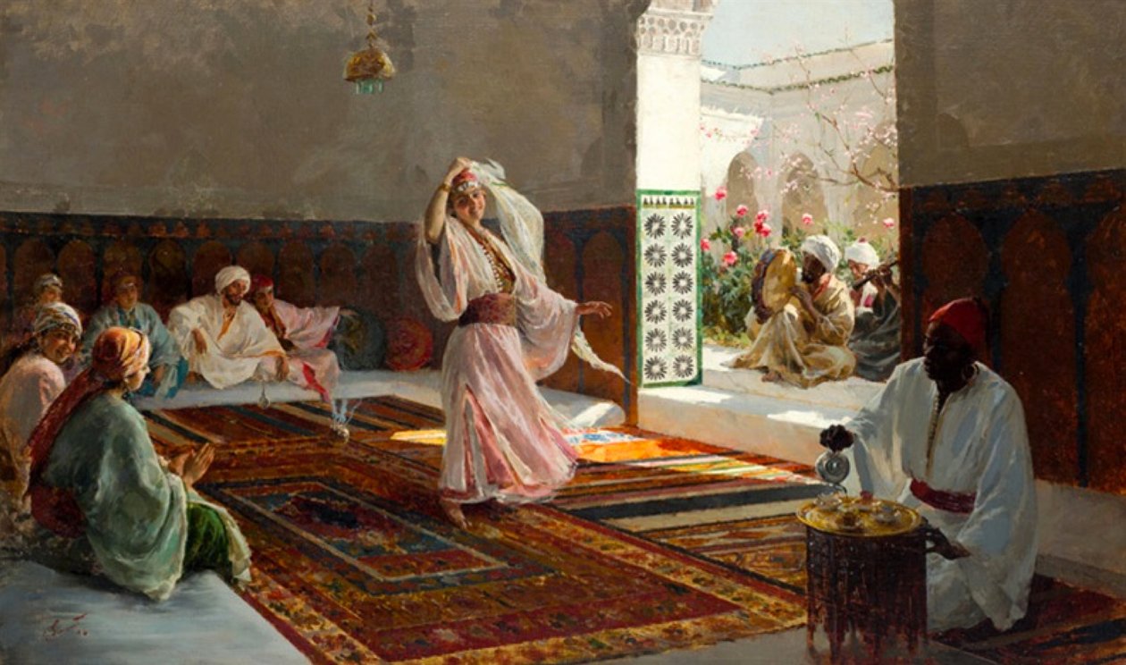 A fátyolok tánca alkotó: Enrique Simonet