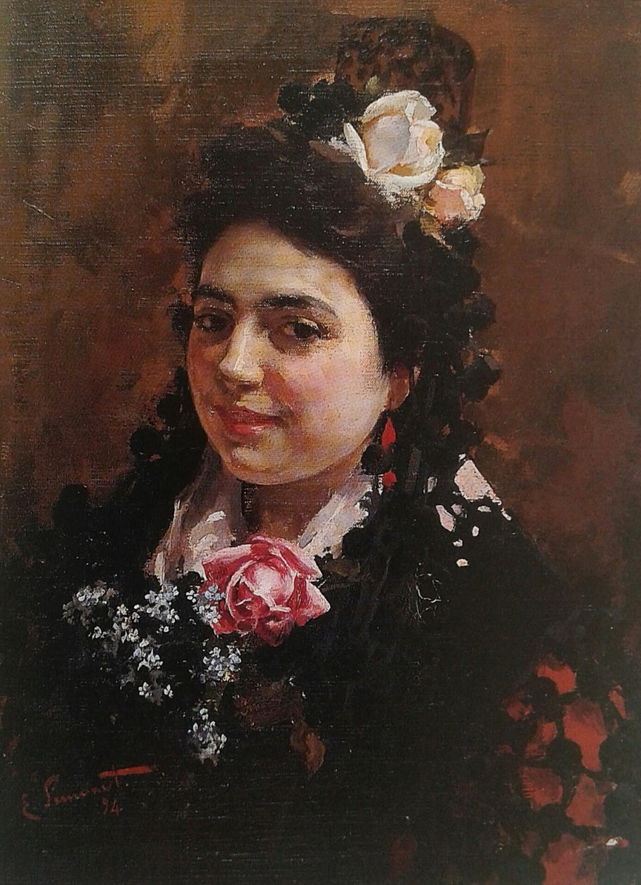 Asuncion Castro, a festő felesége portréja Asuncion Castro, a festő felesége portréja alkotó: Enrique Simonet