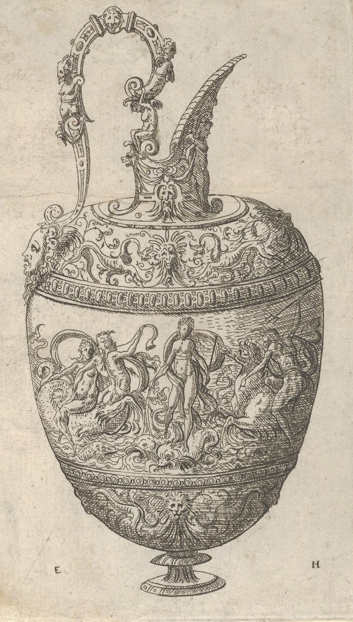 Ewer tervezése, 1565. alkotó: Erasmus Hornick