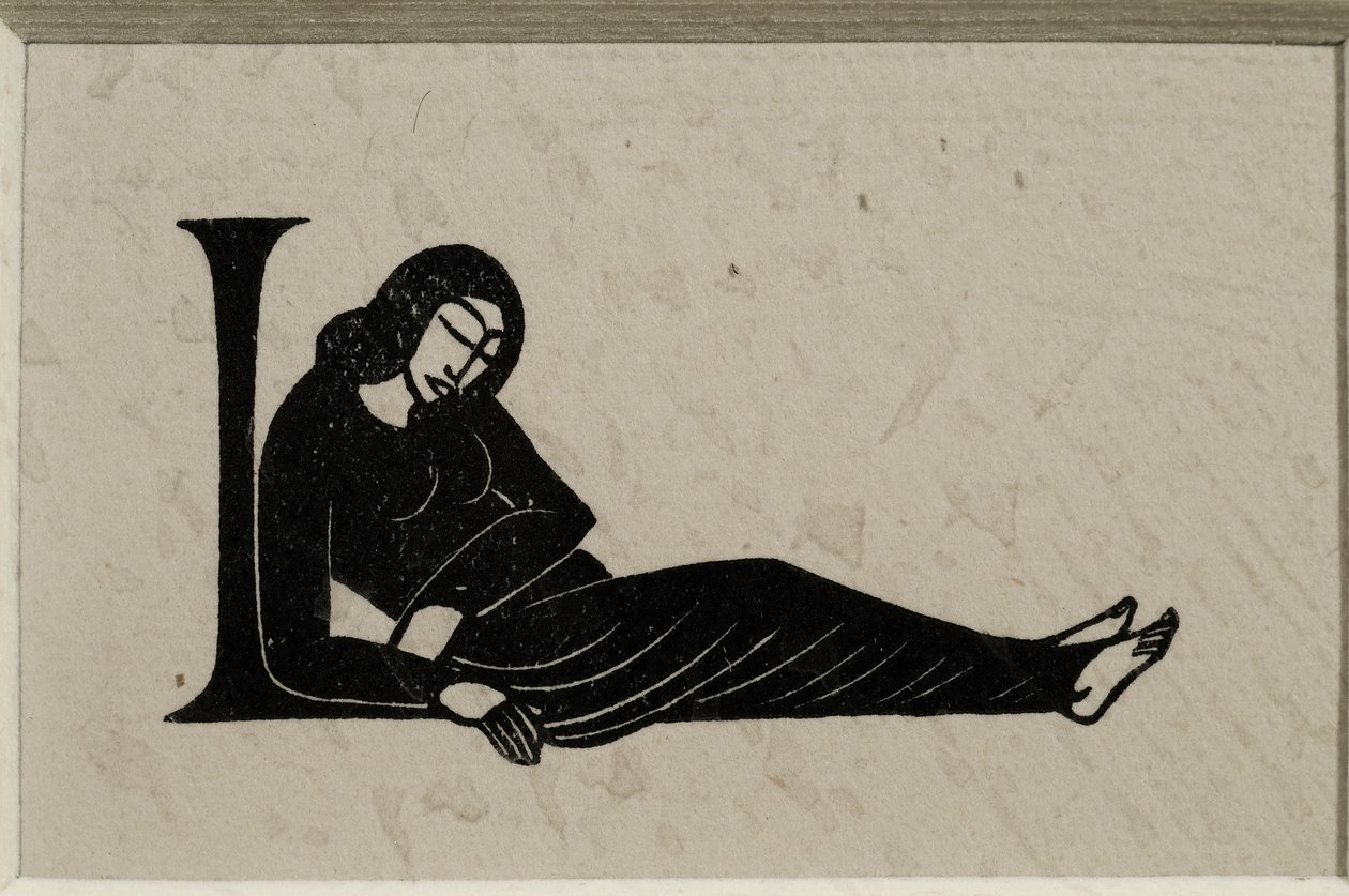 Kezdő L Nővel alkotó: Eric Gill