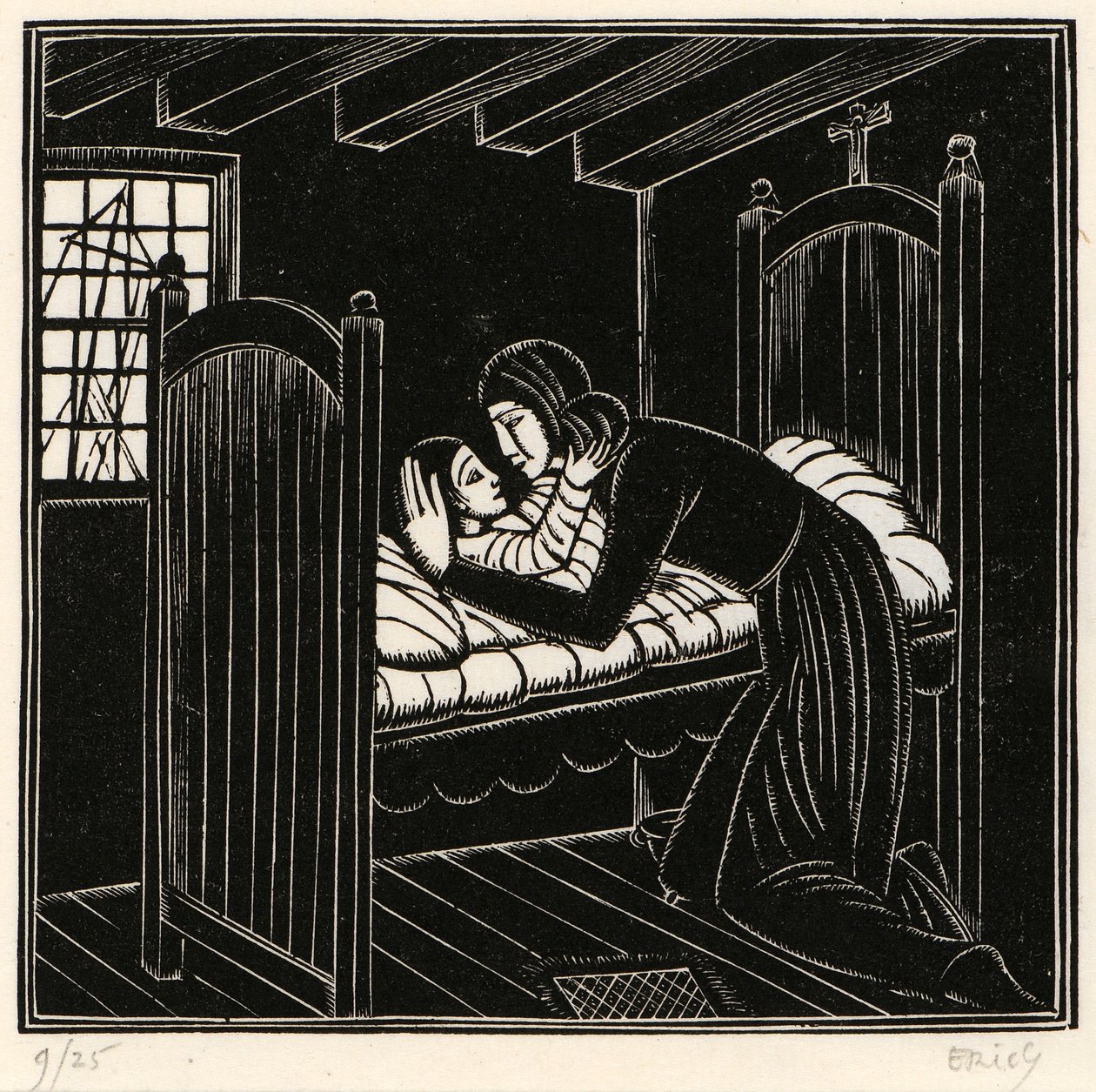 Anya és gyermeke alkotó: Eric Gill