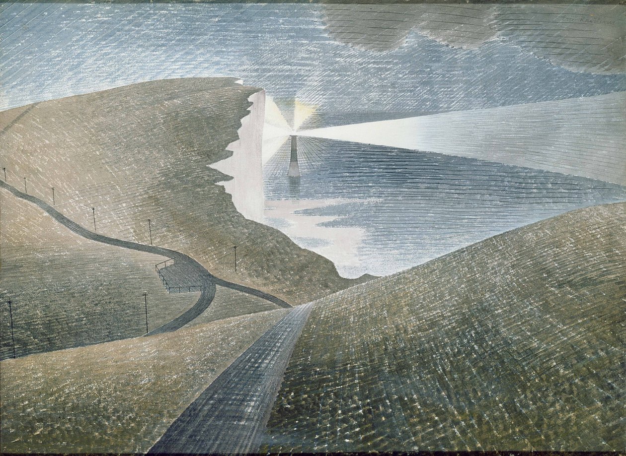 Beachy Head, 1939 (akvarell) alkotó: Eric Ravilious