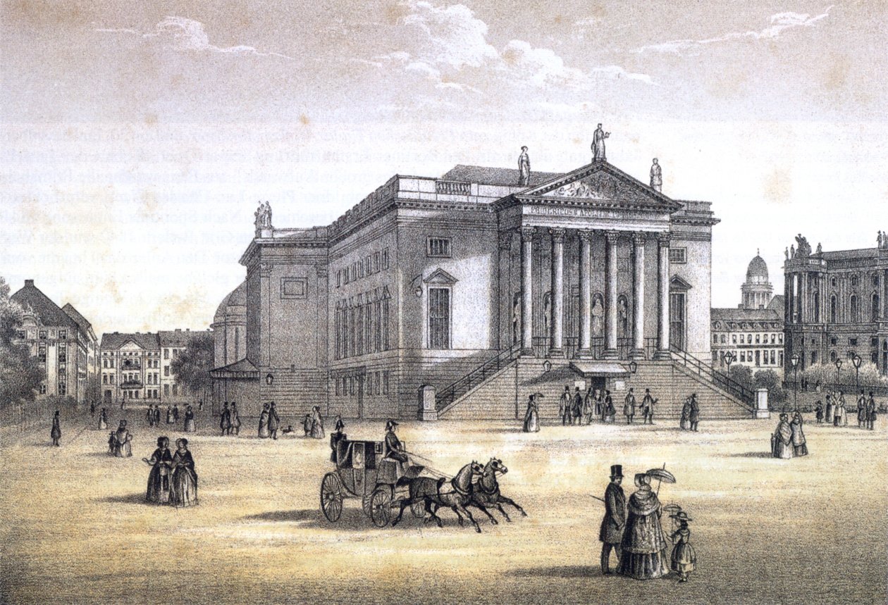 Berlin, Királyi Operaház, 1840 körül alkotó: Erich Henning