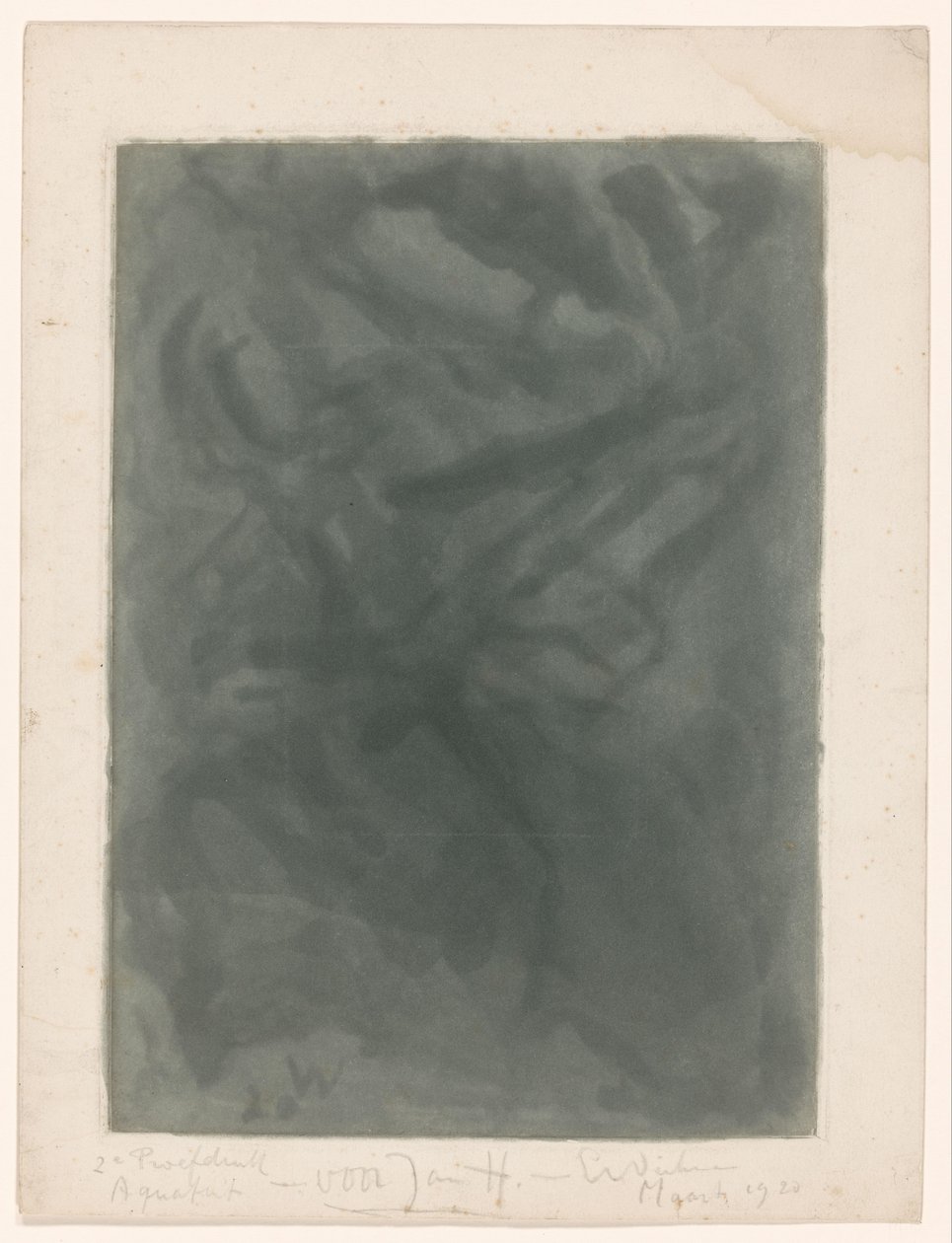 Absztrakciós kompozíció alkotó: Erich Wichmann (signed by artist)